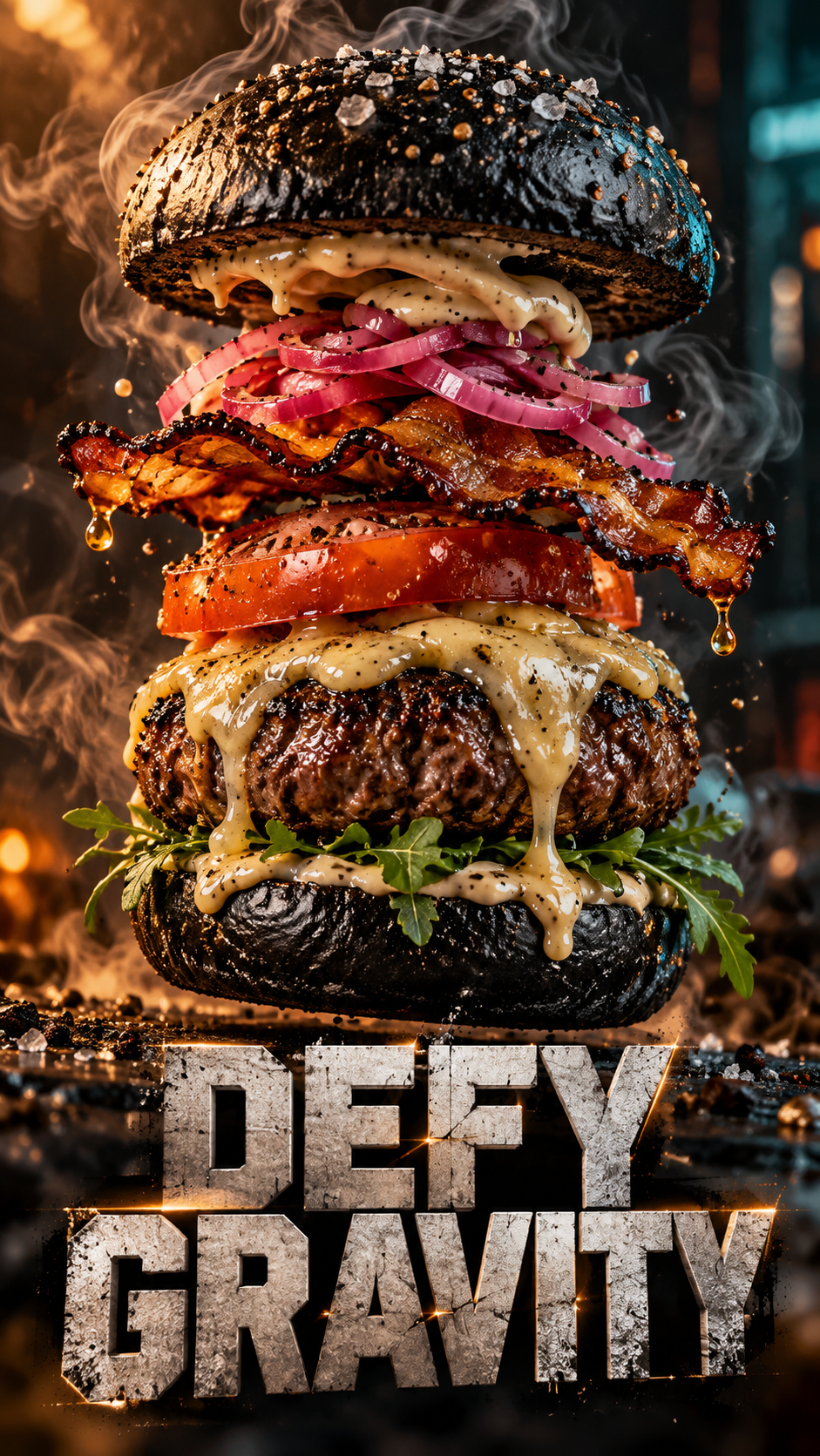 Smokey Obsidian" burger