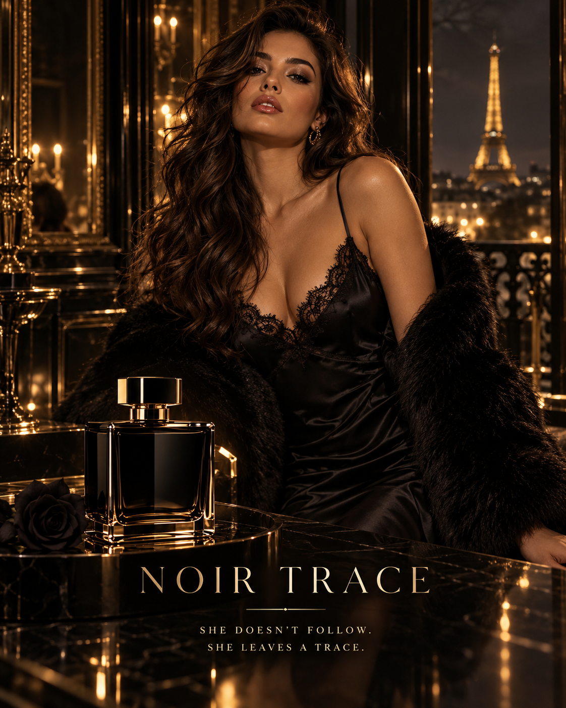luxurious cinematic fragrance poster